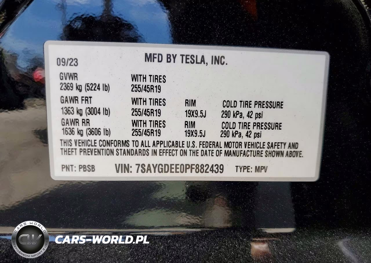 2023 Tesla Model Y VIN:7SAYGDEE0PF882439 - 12