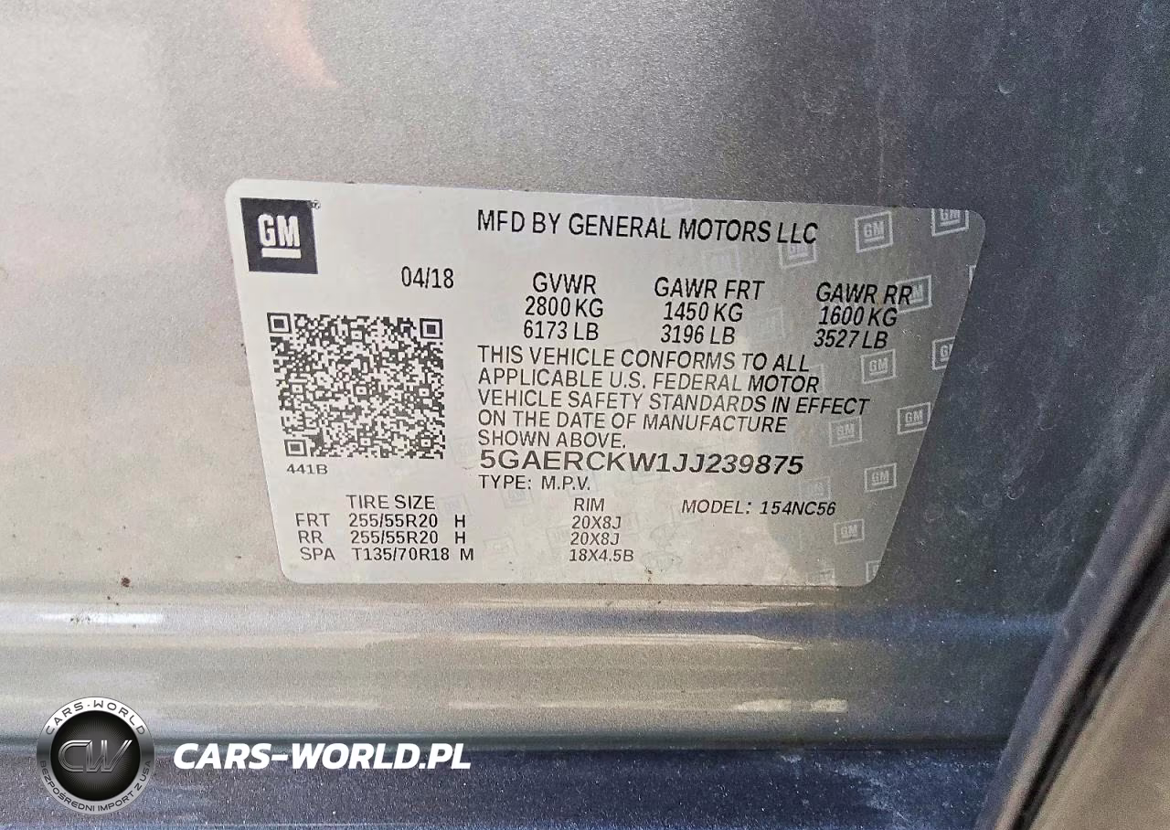 2018 Buick Enclave Premium VIN:5GAERCKW1JJ239875 - 12