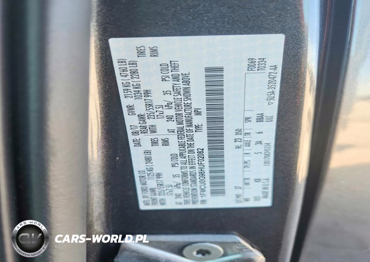 2017 Ford Escape Se VIN:1FMCU0G98HUF02082 - 12