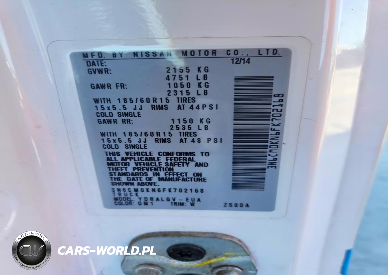 2015 Nissan Nv200 Sv VIN:3N6CM0KN6FK702168 - 13