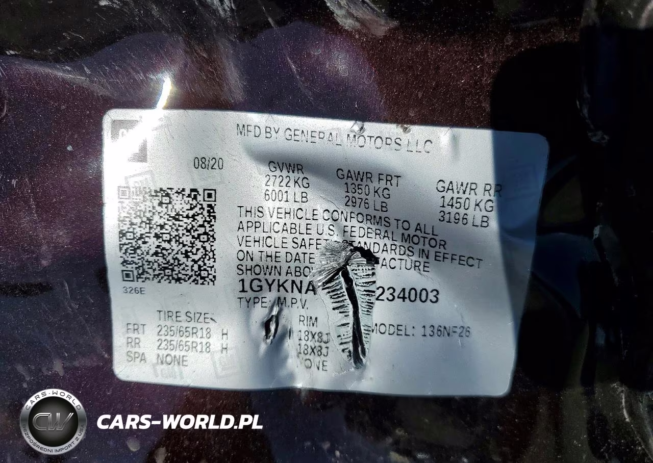 2020 Cadillac Xt5 Luxury VIN:1GYKNAR41LZ234003 - 14