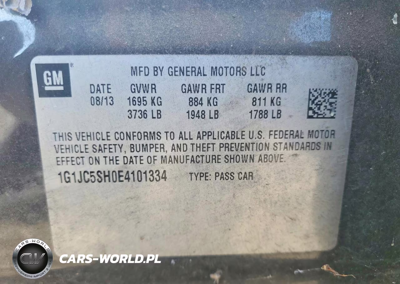2014 Chevrolet Sonic Lt VIN:1G1JC5SH0E4101334 - 12