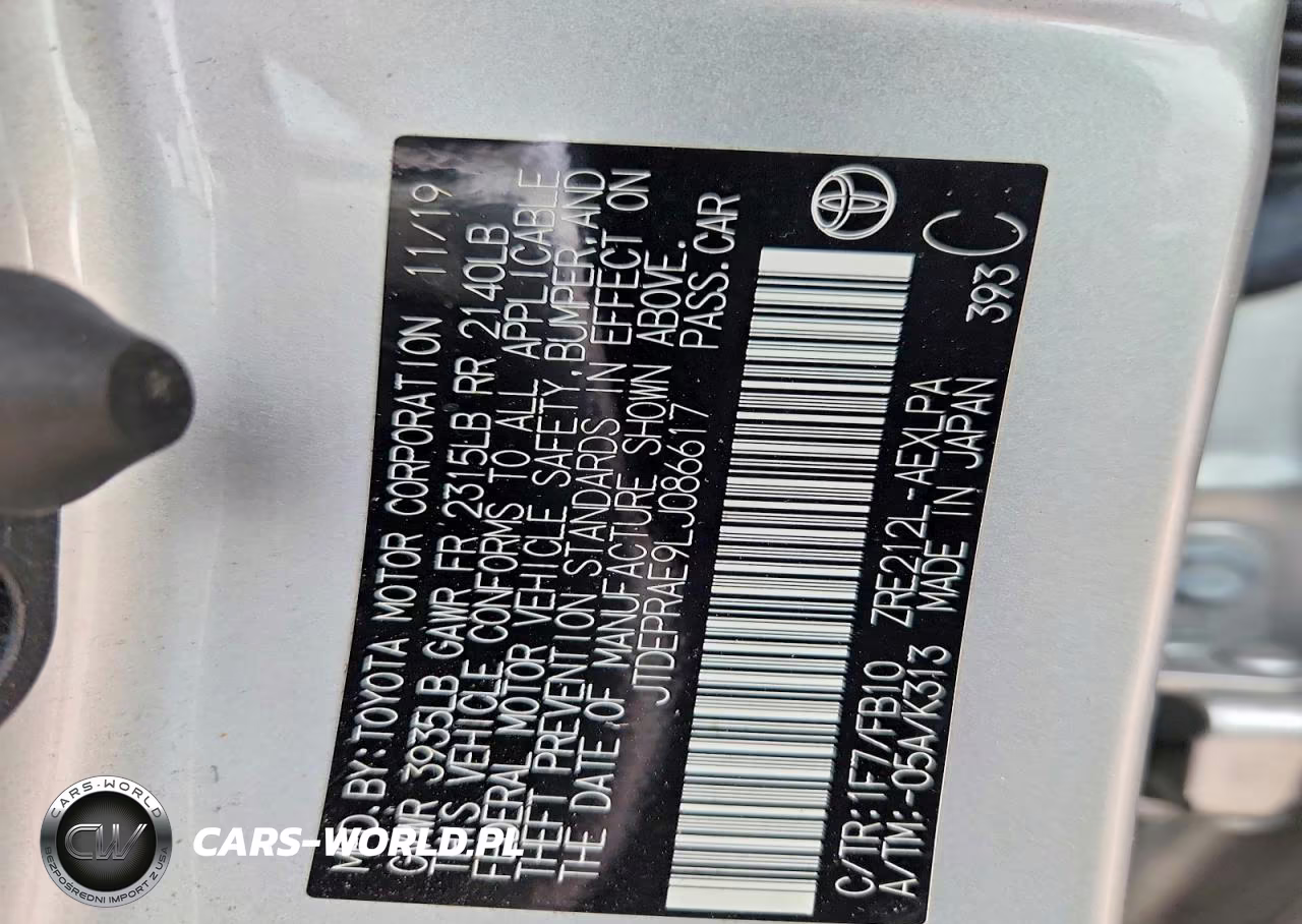 2020 Toyota Corolla Le VIN:JTDEPRAE9LJ086617 - 12