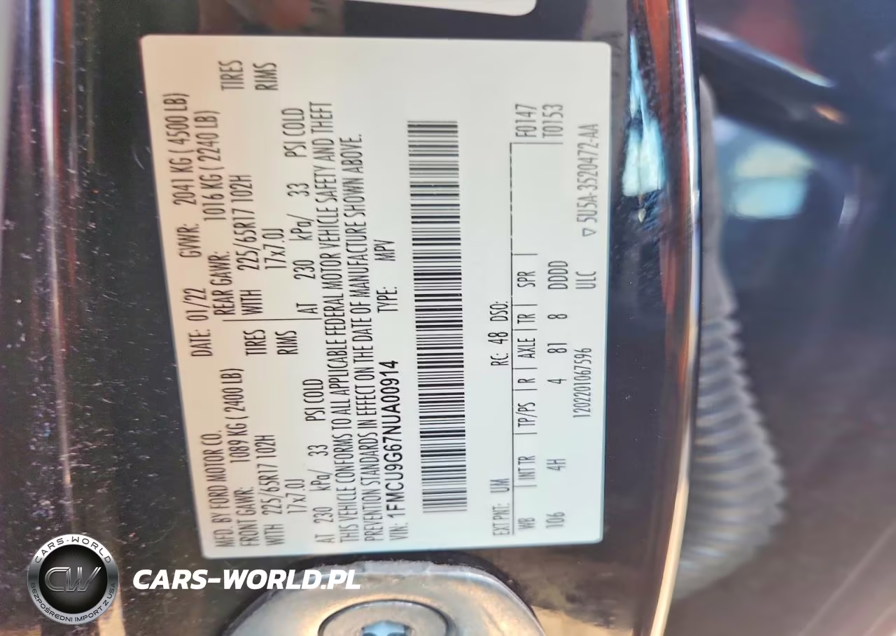 2022 Ford Escape Se VIN:1FMCU9G67NUA00914 - 13