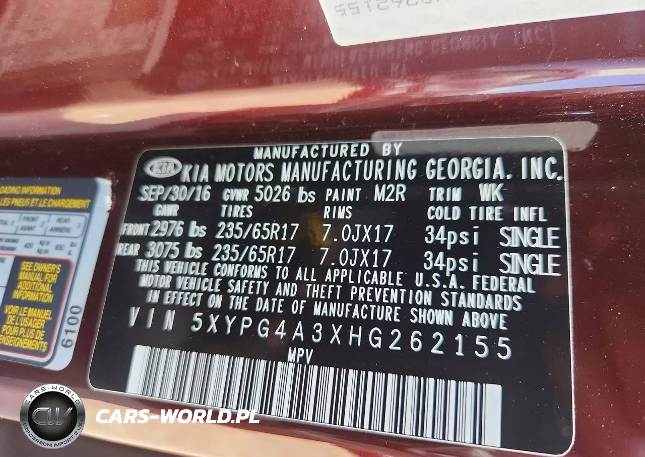2017 Kia Sorento Lx VIN:5XYPG4A3XHG262155 - 13