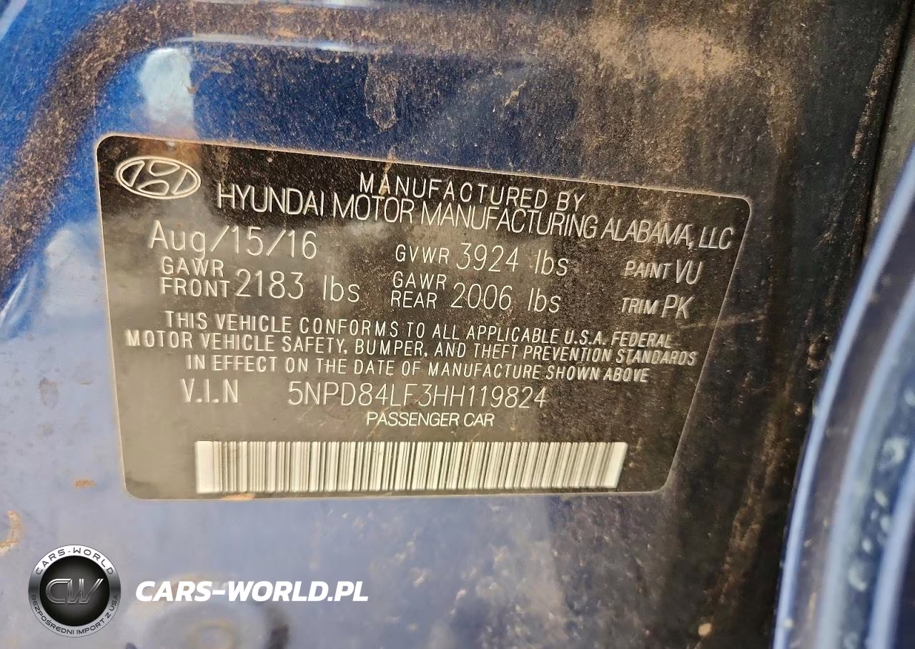 2017 Hyundai Elantra Se VIN:5NPD84LF3HH119824 - 12