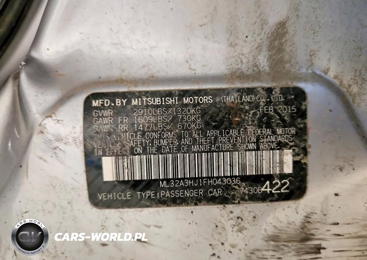 2015 Mitsubishi Mirage De VIN:ML32A3HJ1FH043036 - 12