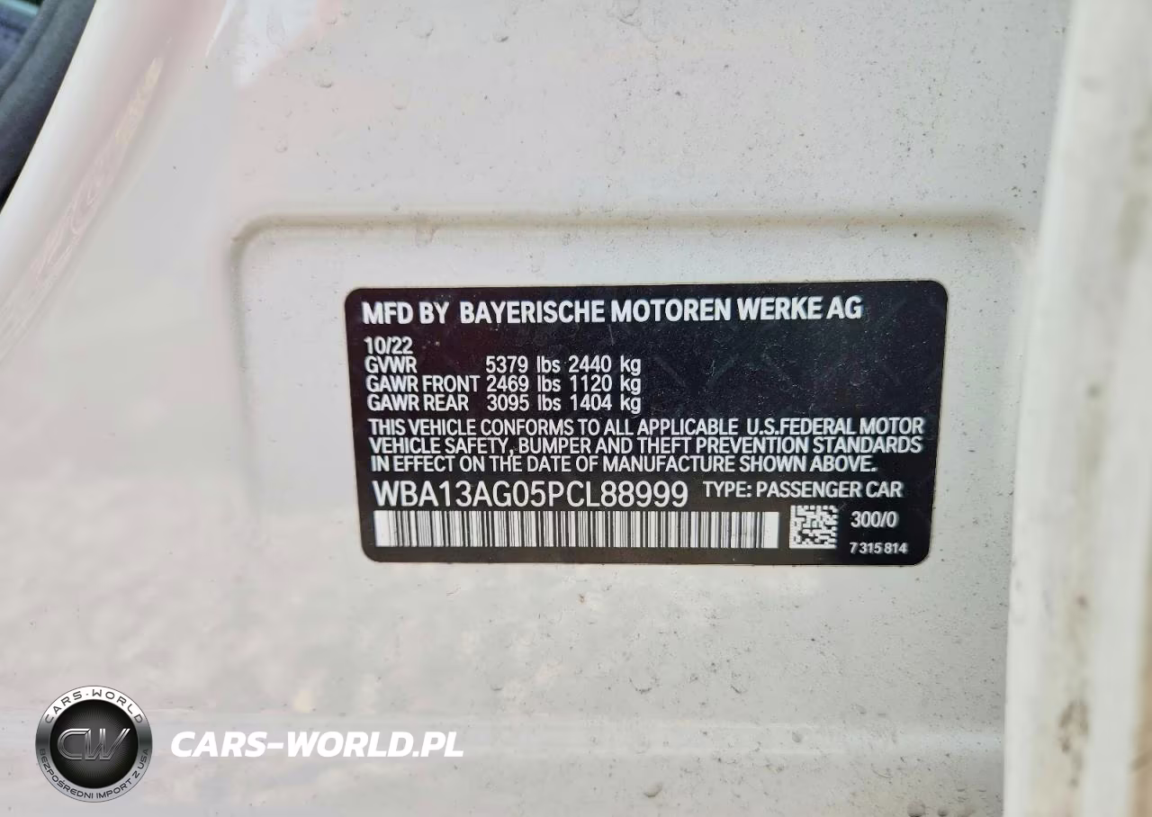 2023 BMW 530E VIN:WBA13AG05PCL88999 - 12