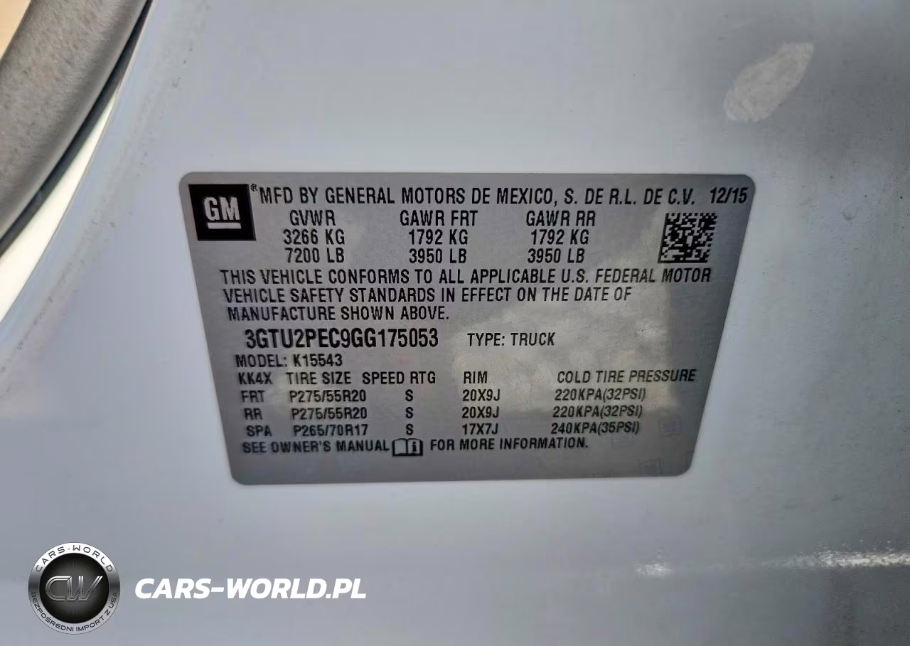 2016 GMC Sierra K1500 Denali VIN:3GTU2PEC9GG175053 - 12