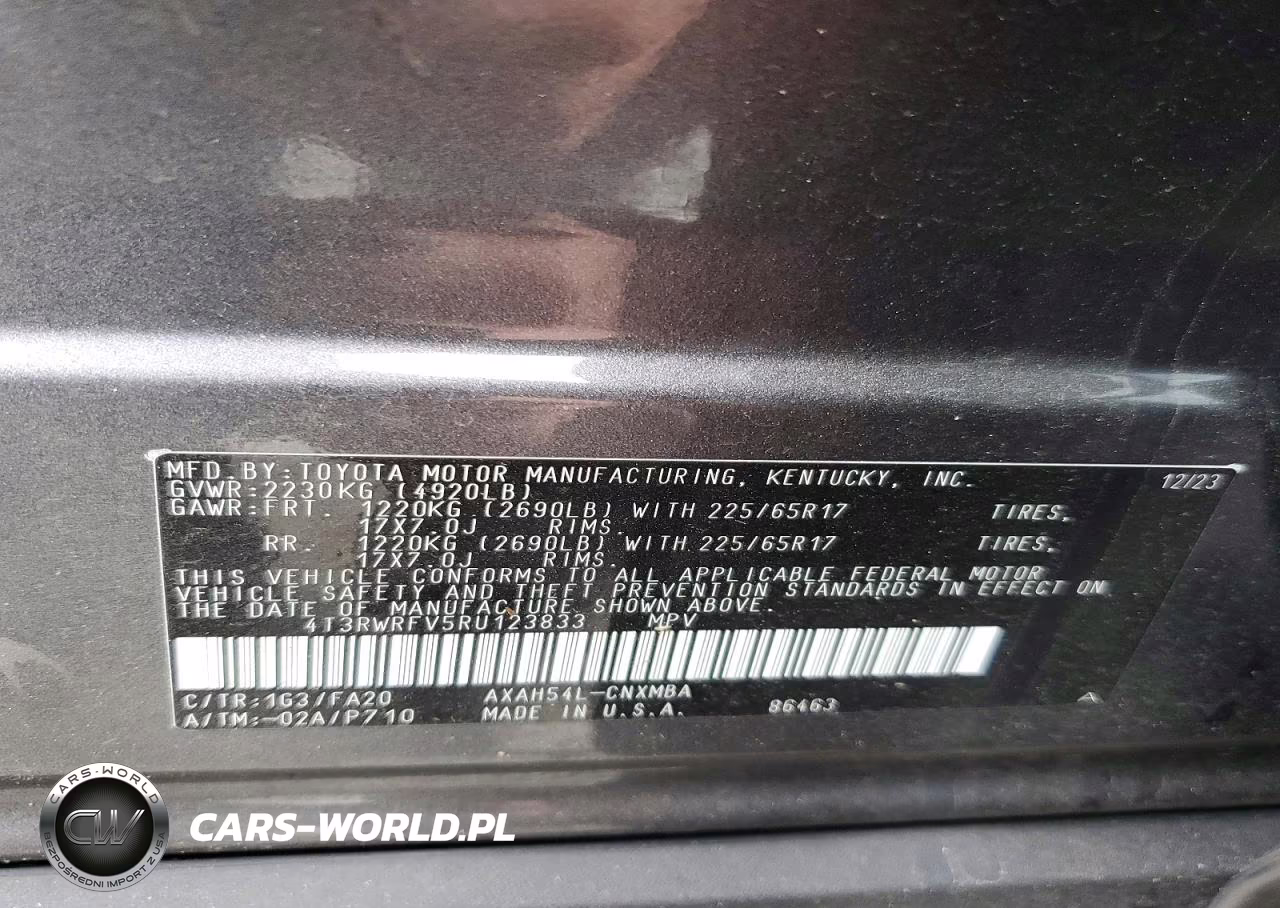 2024 Toyota Rav4 Hybrid Xle VIN:4T3RWRFV5RU123833 - 14