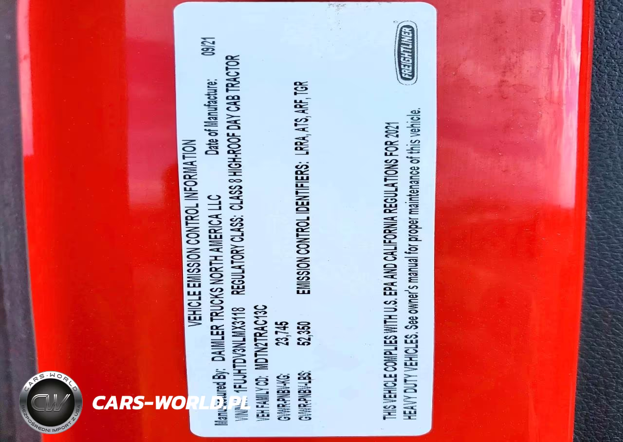 2022 Freightliner Cascadia 1 - Semi Truck VIN:1FUJHTDV3NLMX3118 - 11