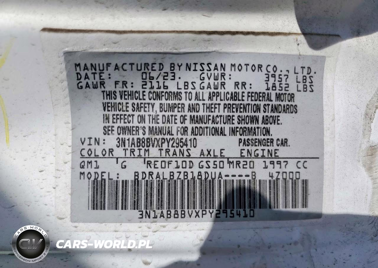 2023 Nissan Sentra S VIN:3N1AB8BVXPY295410 - 13