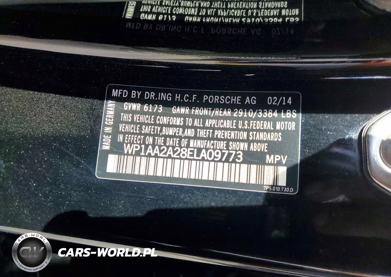 2014 Porsche Cayenne VIN:WP1AA2A28ELA09773 - 14