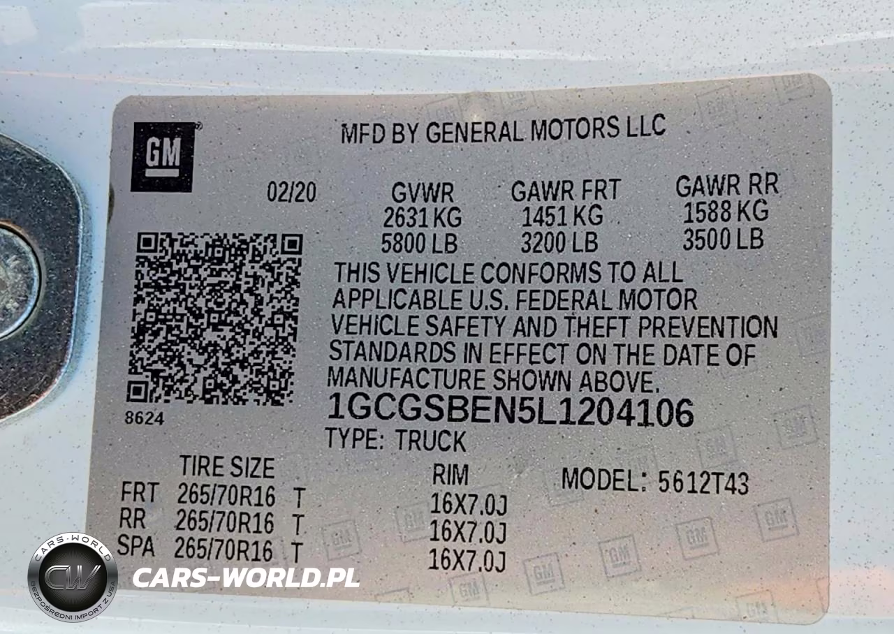 2020 Chevrolet Colorado VIN:1GCGSBEN5L1204106 - 13