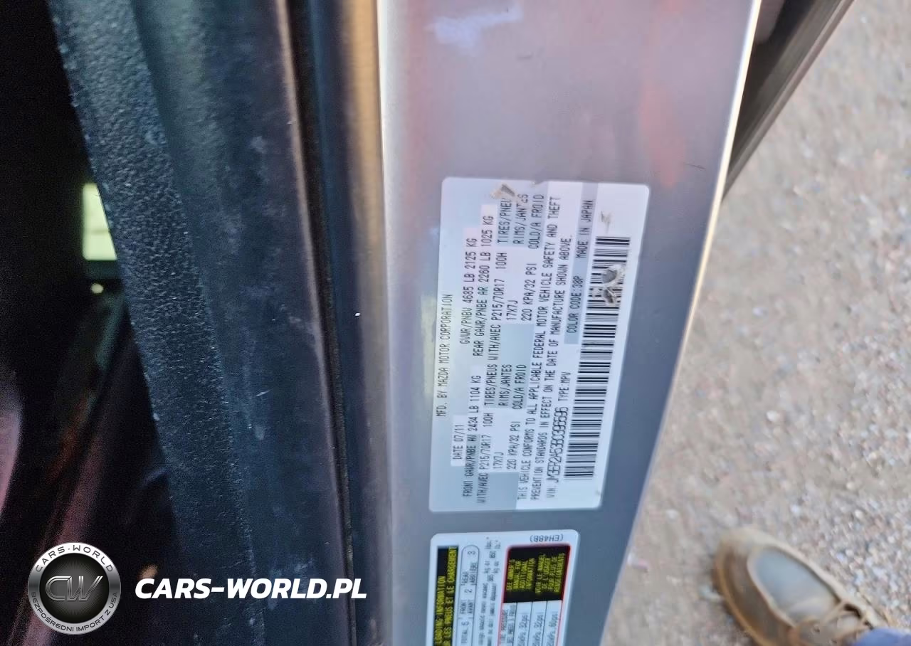 2011 Mazda Cx-7 VIN:JM3ER2A53B0396596 - 12