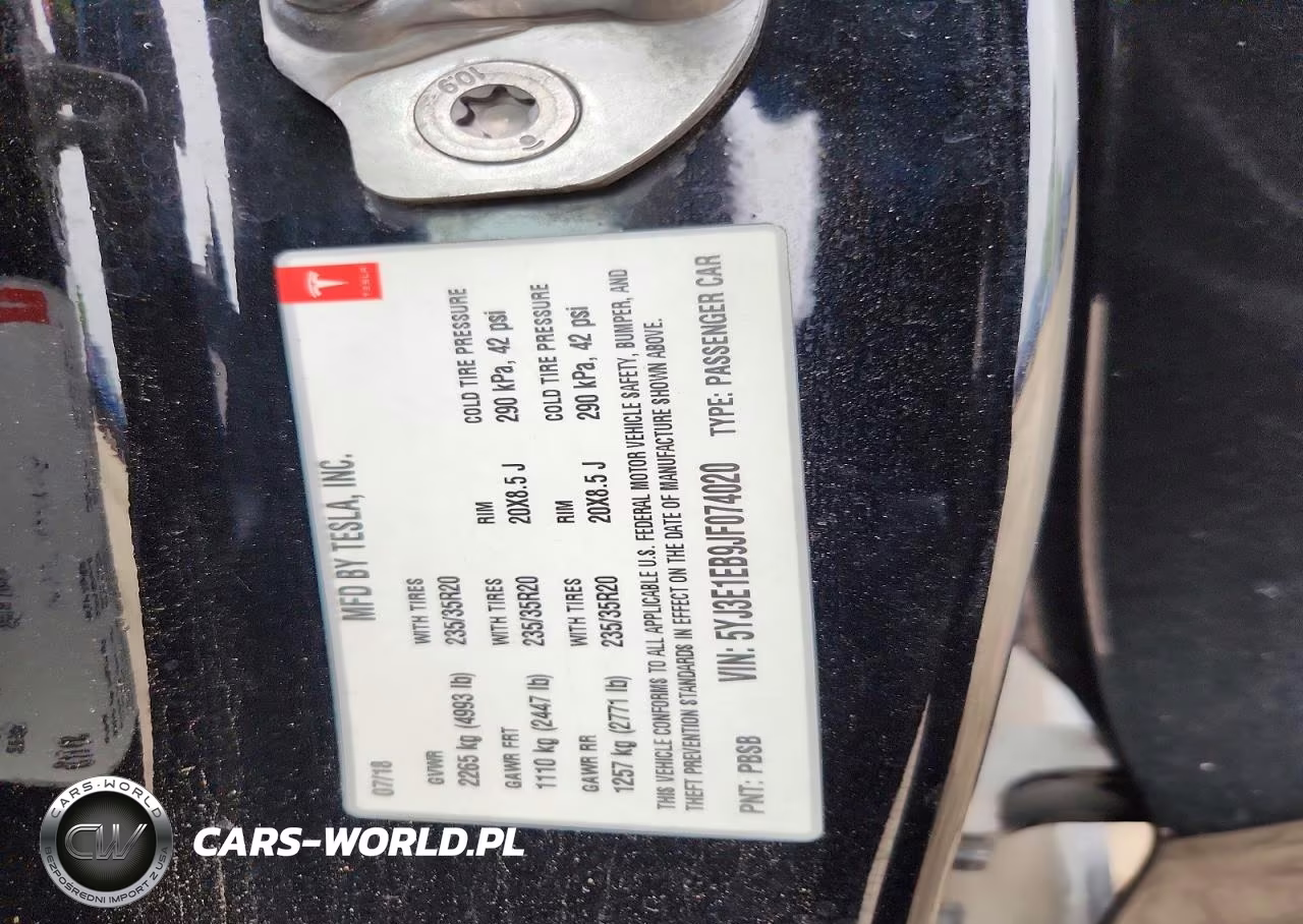 2018 Tesla Model 3 VIN:5YJ3E1EB9JF074020 - 12