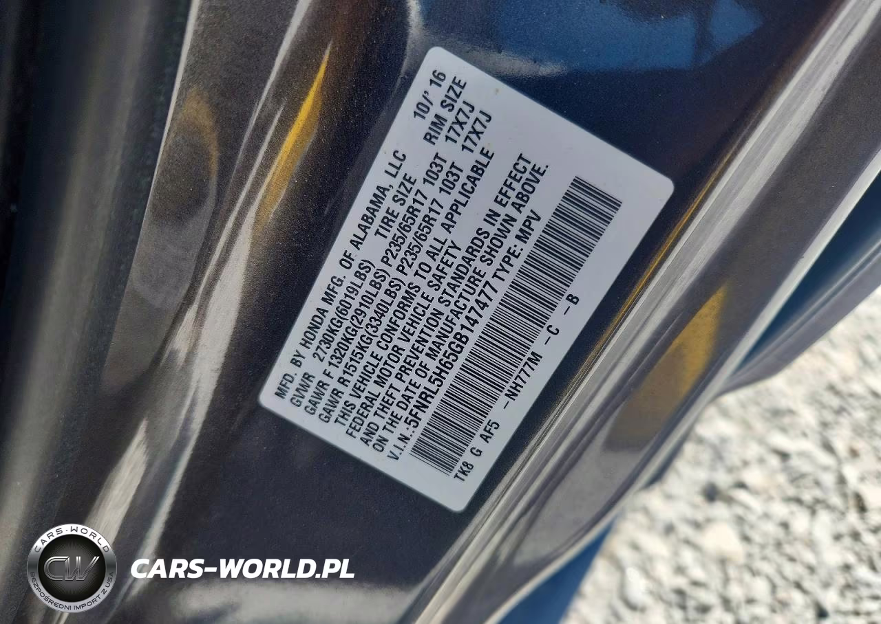2016 Honda Odyssey Exl VIN:5FNRL5H65GB147477 - 13
