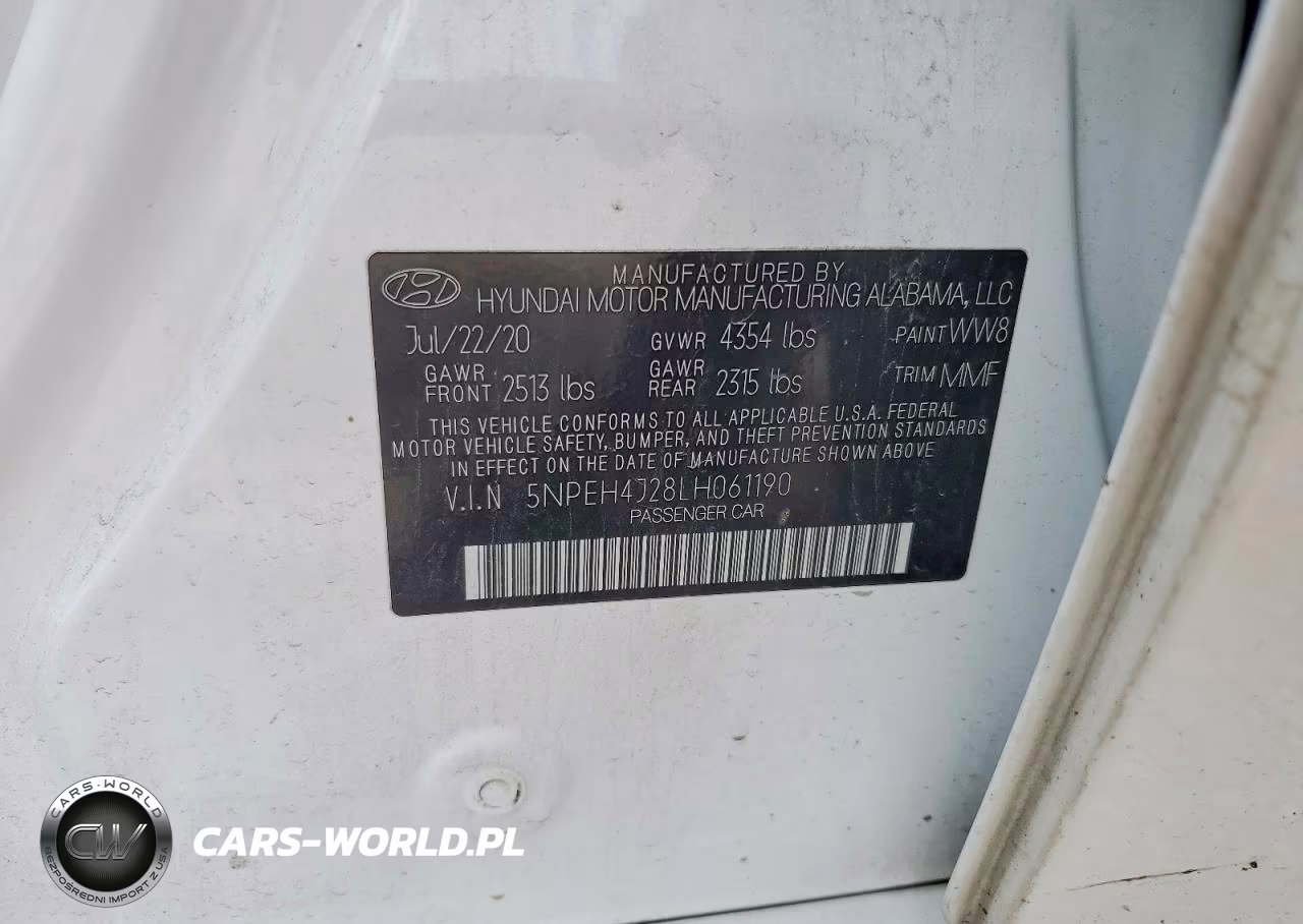 2020 Hyundai Sonata Limited VIN:5NPEH4J28LH061190 - 12