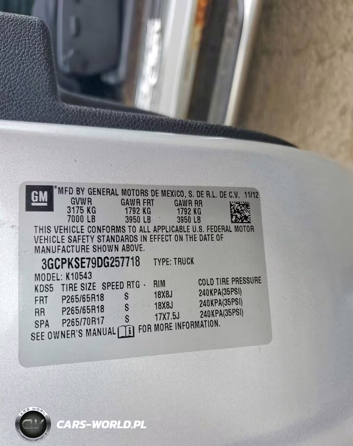 2013 Chevrolet Silverado K1500 Lt VIN:3GCPKSE79DG257718 - 12