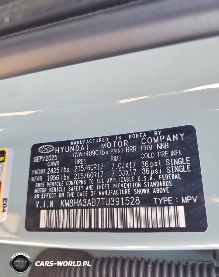 2026 Hyundai Kona Se VIN:KM8HA3AB7TU391528 - 14