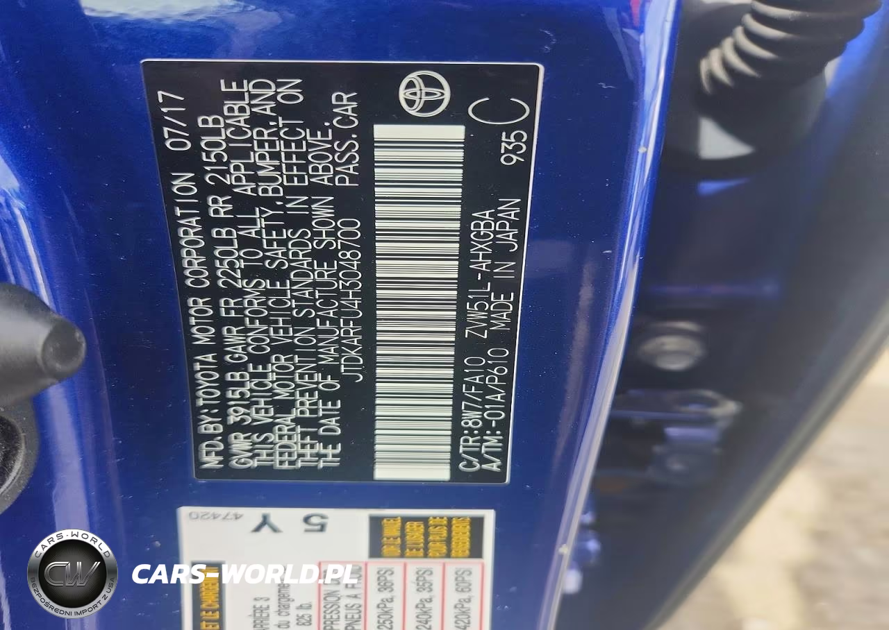 2017 Toyota Prius Three VIN:JTDKARFU4H3048700 - 12