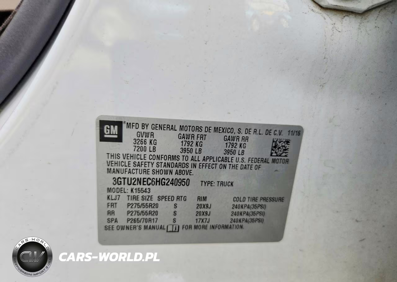 2017 GMC Sierra K1500 Slt VIN:3GTU2NEC6HG240950 - 12