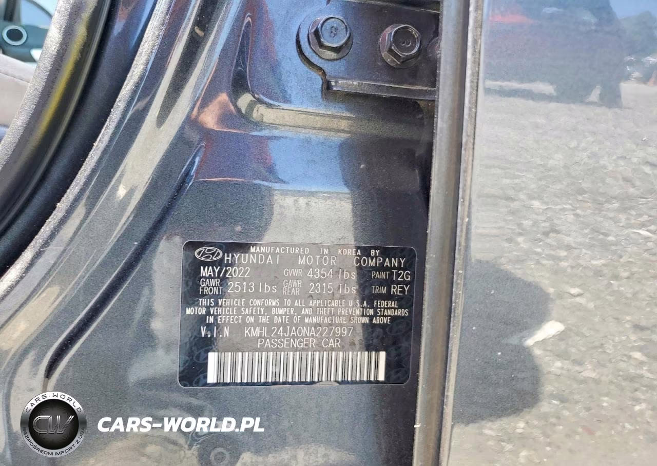 2022 Hyundai Sonata Se VIN:KMHL24JA0NA227997 - 12