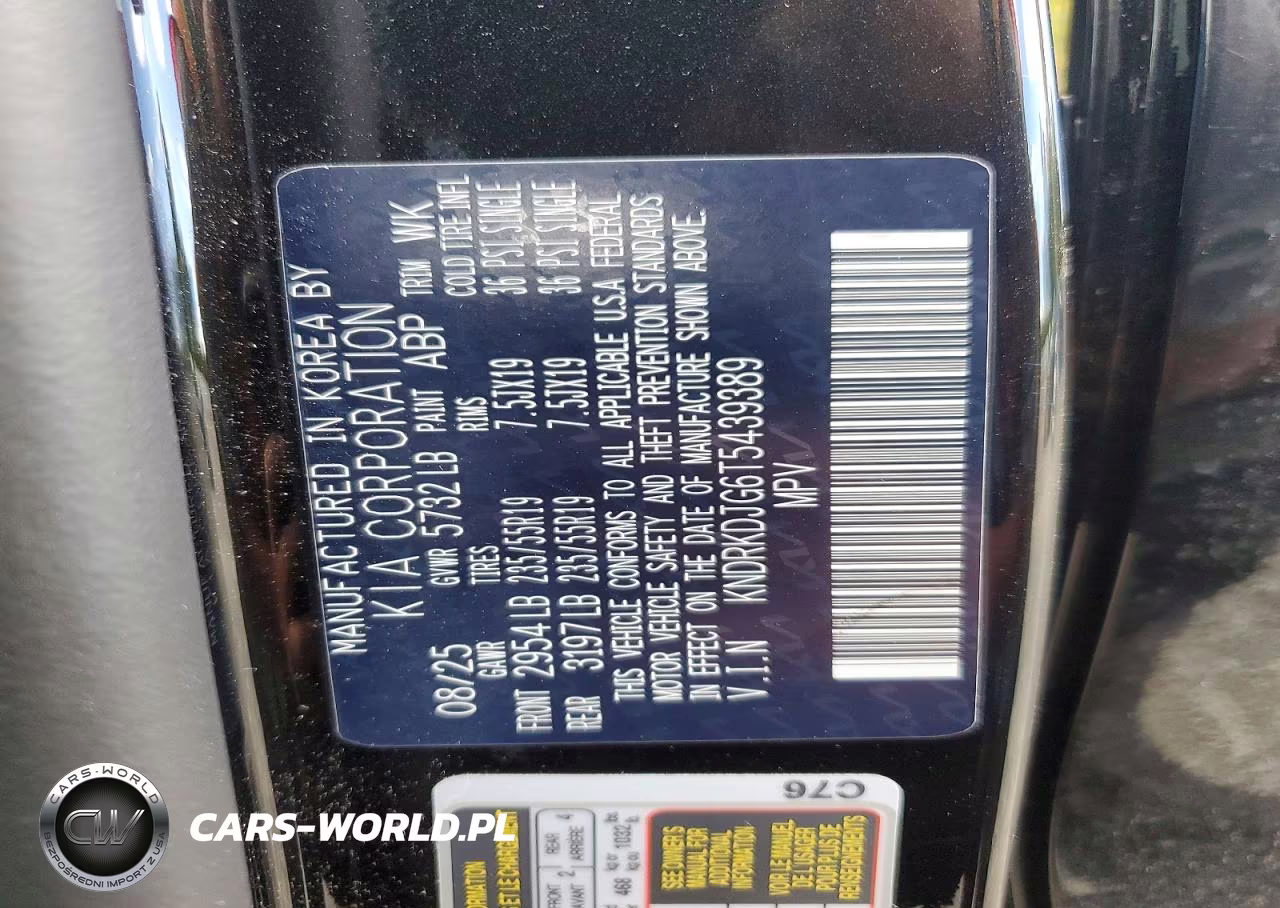 2026 Kia Sorento Sxp VIN:KNDRKDJG6T5439389 - 13
