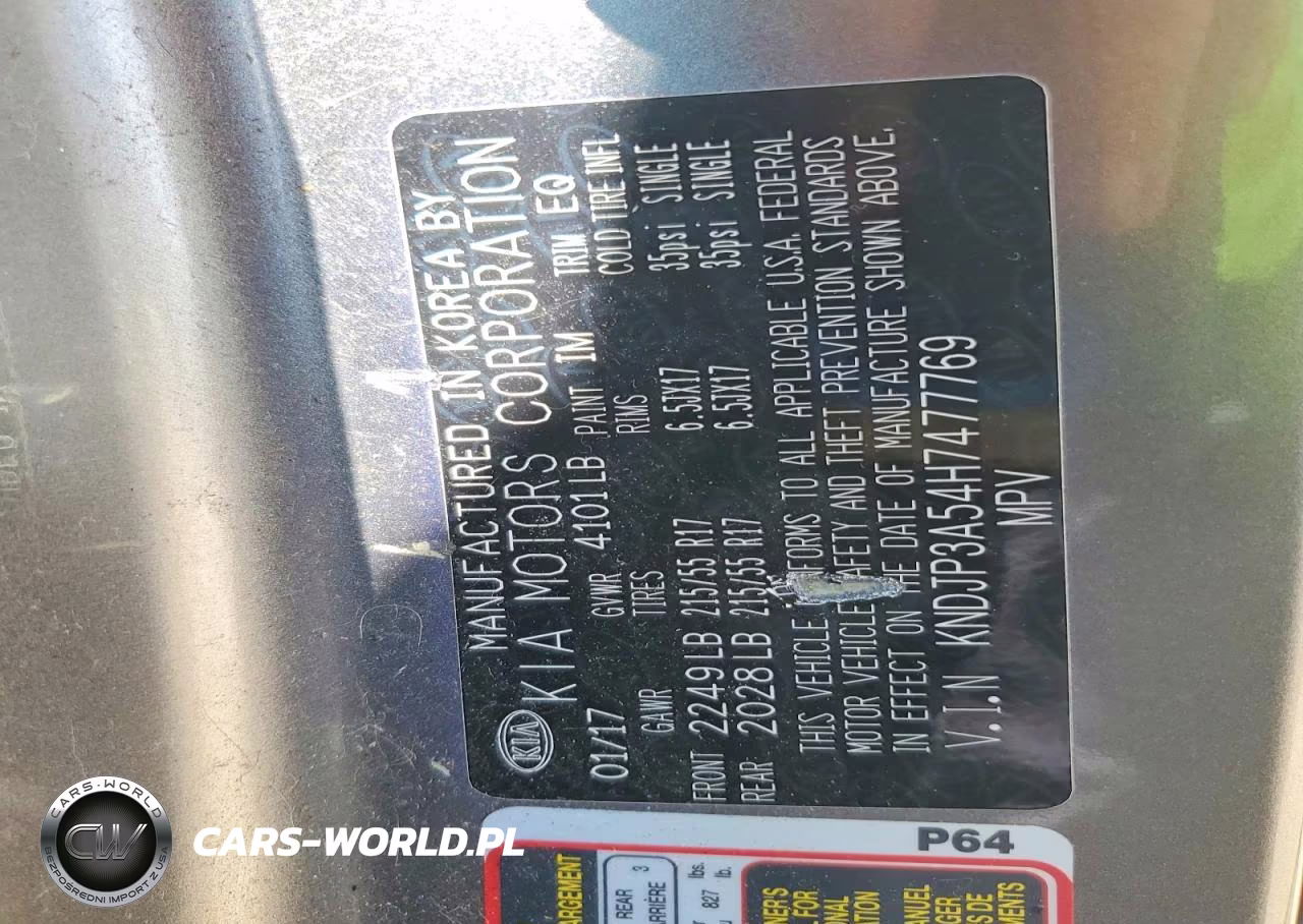 2017 Kia Soul + VIN:KNDJP3A54H7477769 - 12