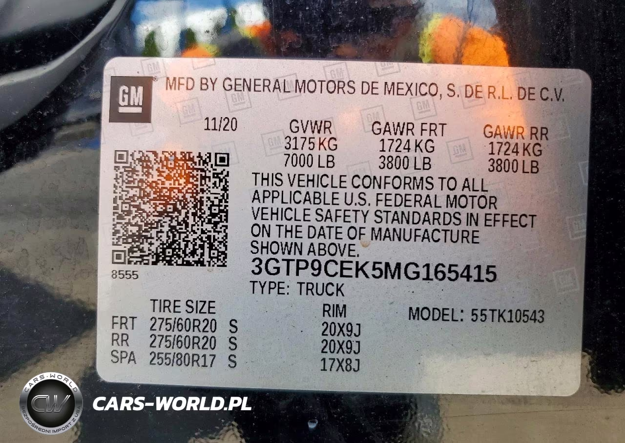 2021 GMC Sierra K1500 Elevation VIN:3GTP9CEK5MG165415 - 13