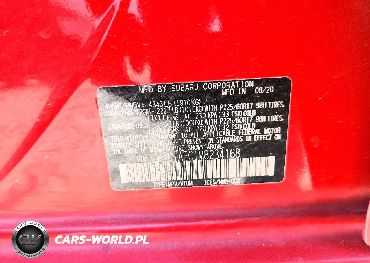 2021 Subaru Crosstrek Premium VIN:JF2GTAEC1M8234168 - 14