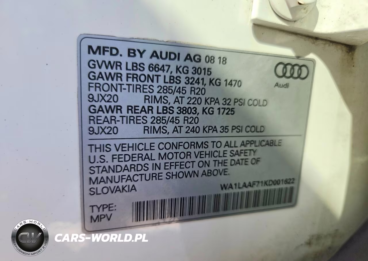 2019 Audi Q7 Premium Plus VIN:WA1LAAF71KD001622 - 13