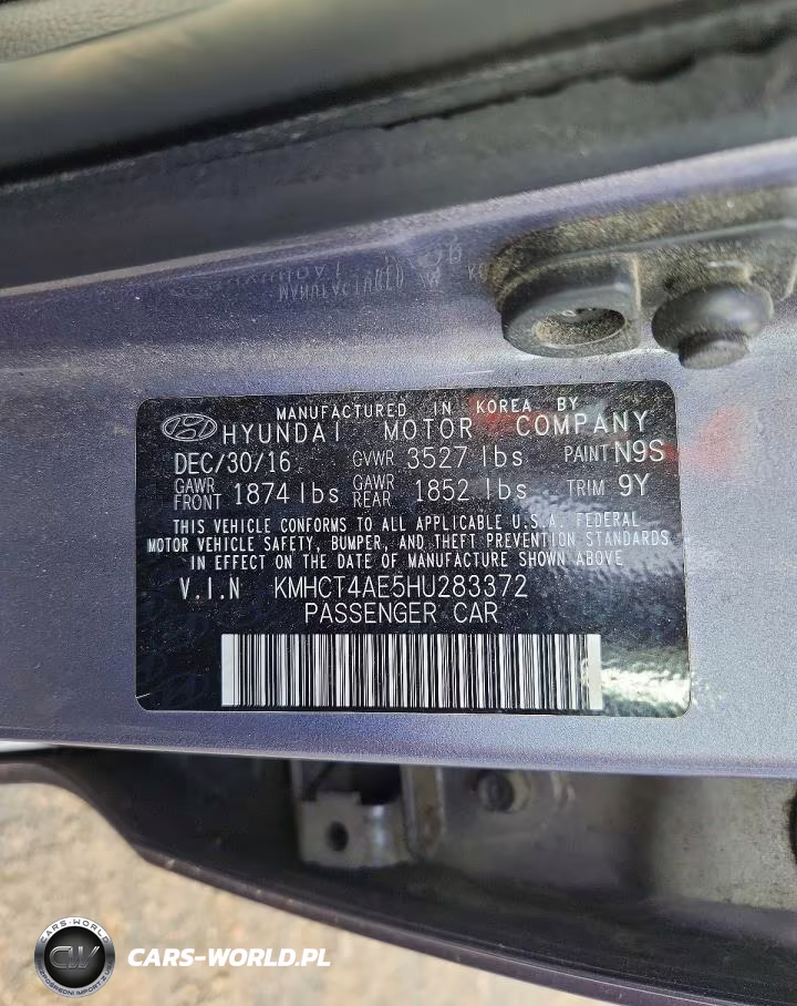 2017 Hyundai Accent Se VIN:KMHCT4AE5HU283372 - 12