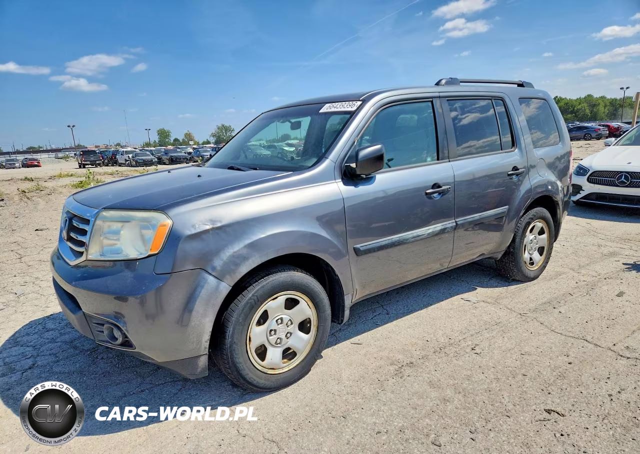 2012 Honda Pilot Lx VIN:5FNYF4H20CB020799 - 1
