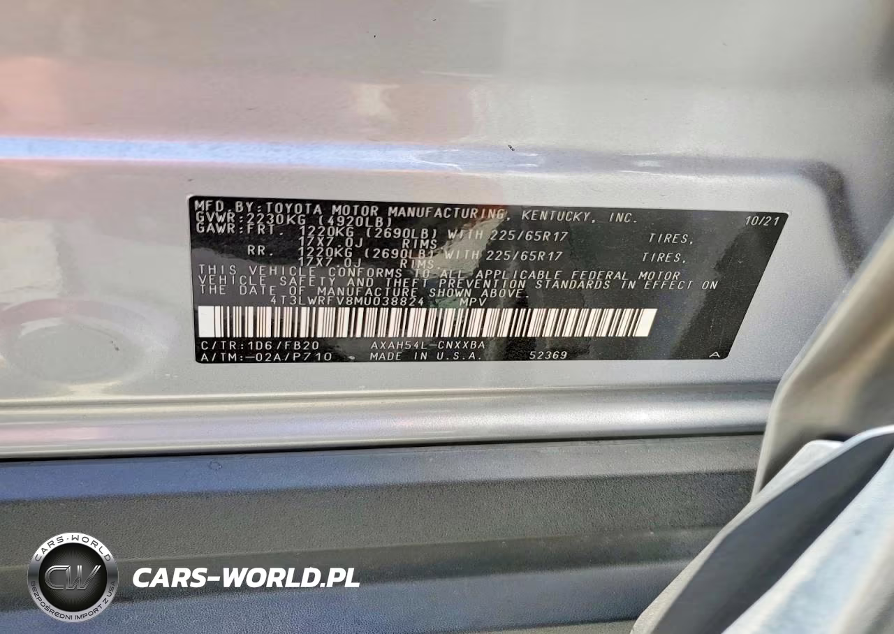 2021 Toyota Rav4 Le VIN:4T3LWRFV8MU038824 - 14