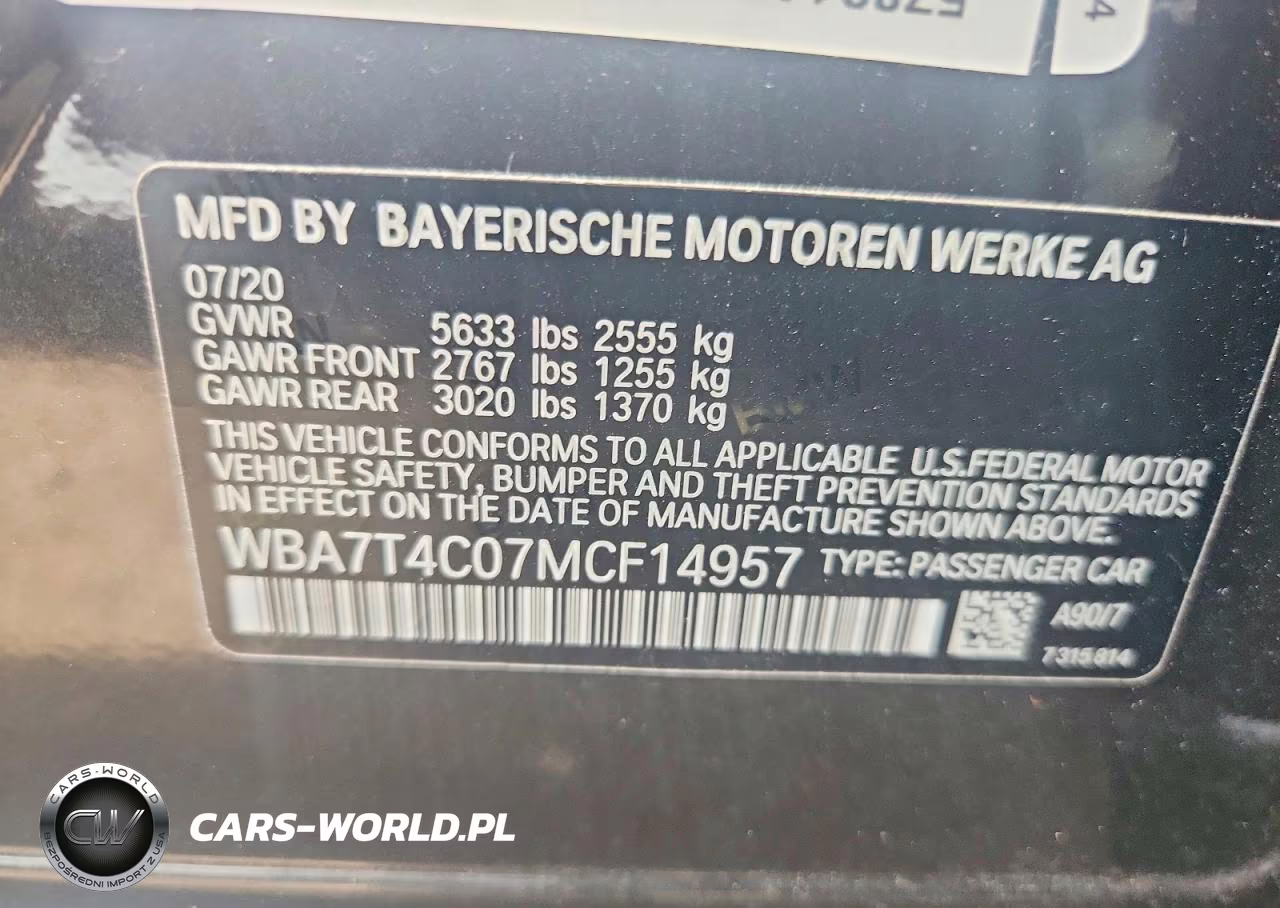2021 BMW 740 Xi VIN:WBA7T4C07MCF14957 - 12