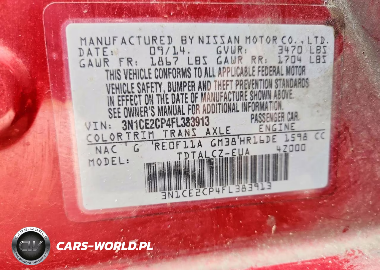2015 Nissan Versa Note S Plus VIN:3N1CE2CP4FL383913 - 13
