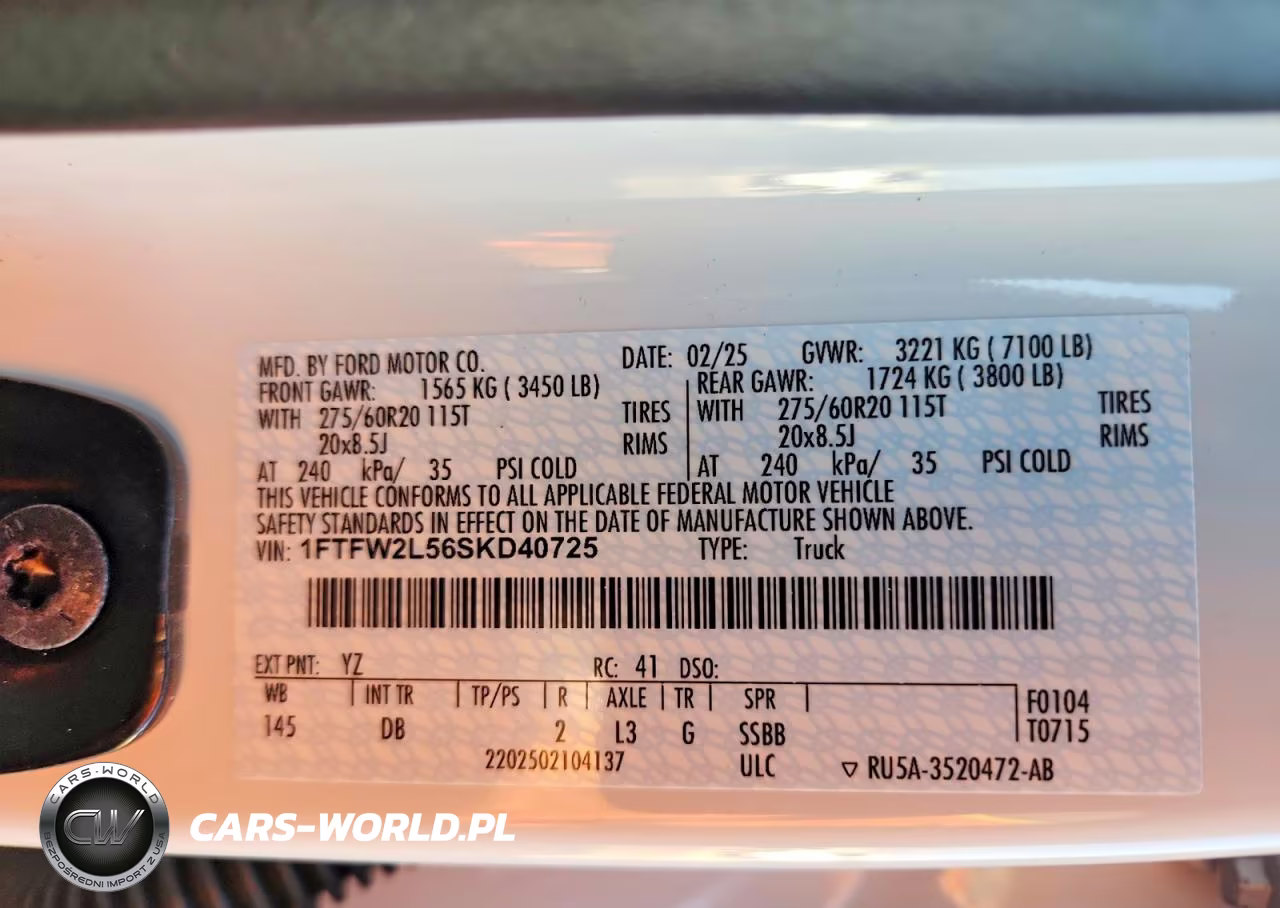 2025 Ford F150 Stx VIN:1FTFW2L56SKD40725 - 12