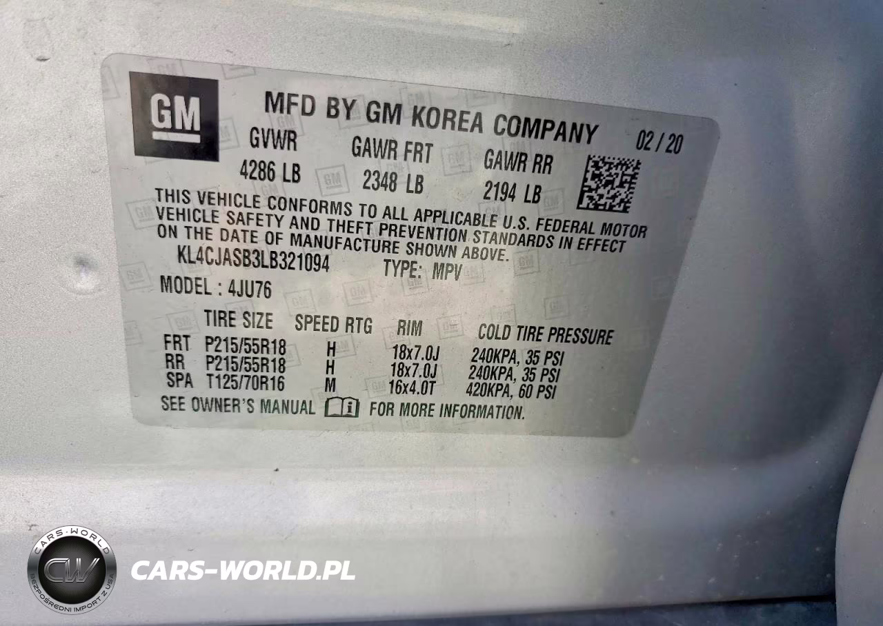 2020 Buick Encore Preferred VIN:KL4CJASB3LB321094 - 12