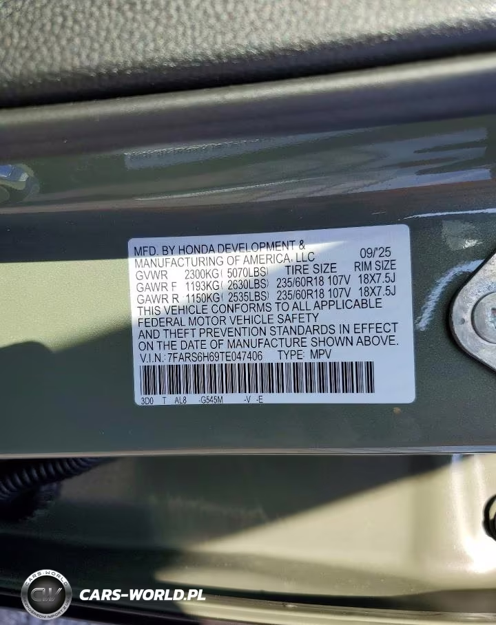 2026 Honda Cr-V Trailsport VIN:7FARS6H69TE047406 - 14