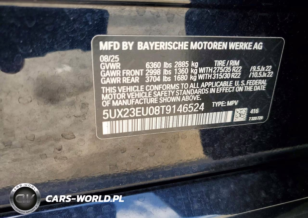2026 BMW X5 xDrive40I VIN:5UX23EU08T9146524 - 14