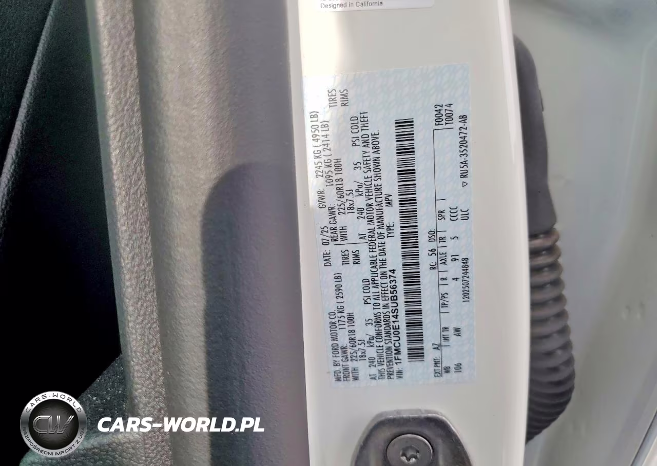2025 Ford Escape VIN:1FMCU0E14SUB56374 - 13