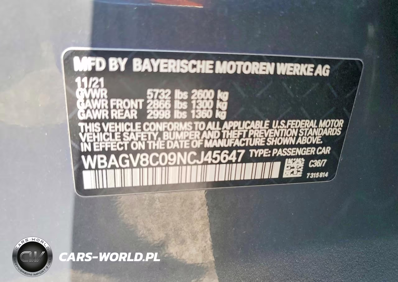 2022 BMW M850Xi VIN:WBAGV8C09NCJ45647 - 13