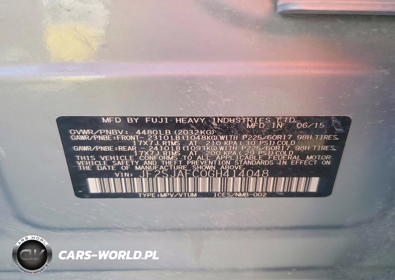 2016 Subaru Forester 2.5I Premium VIN:JF2SJAFC0GH414048 - 13