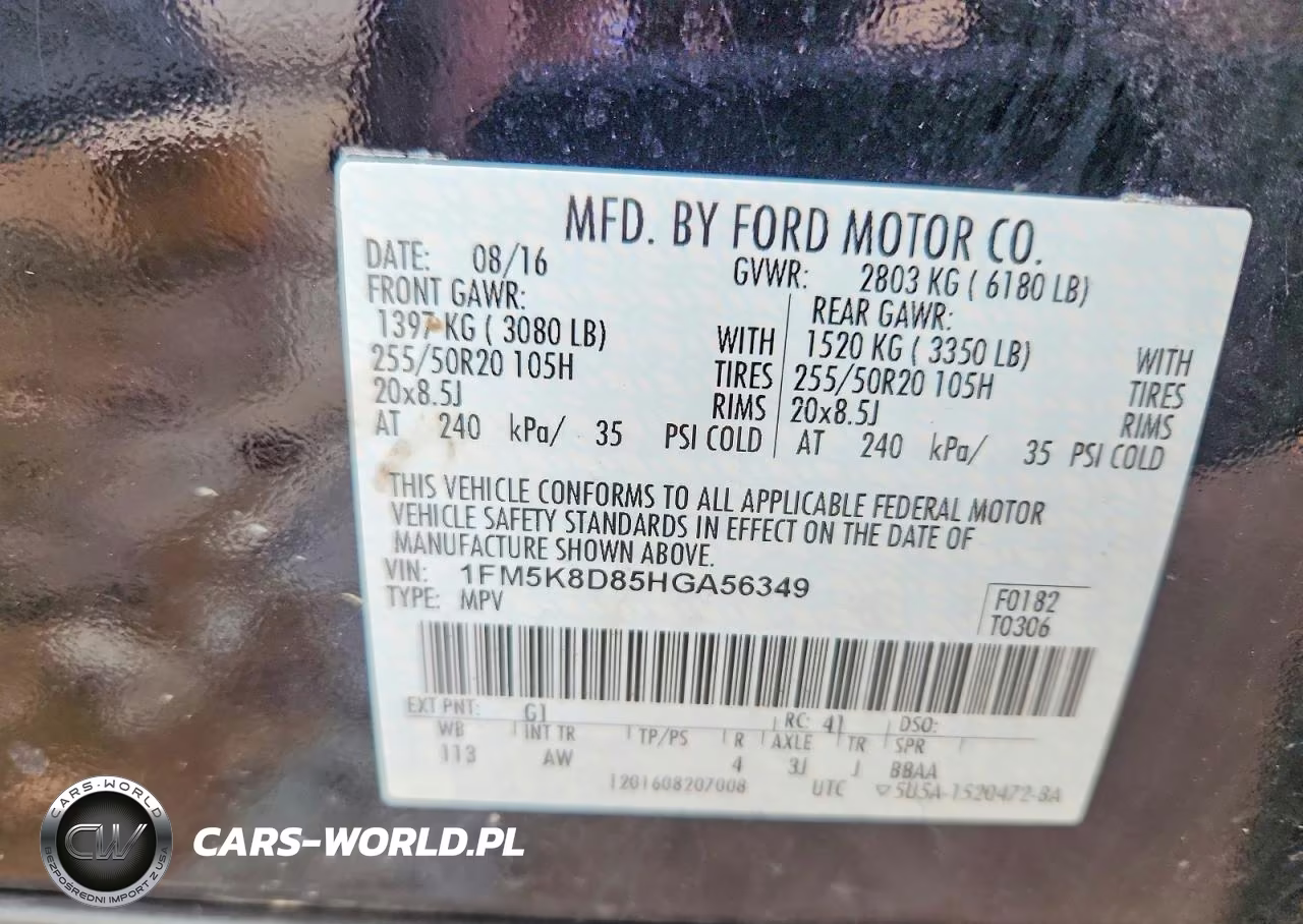 2017 Ford Explorer Xlt VIN:1FM5K8D85HGA56349 - 14