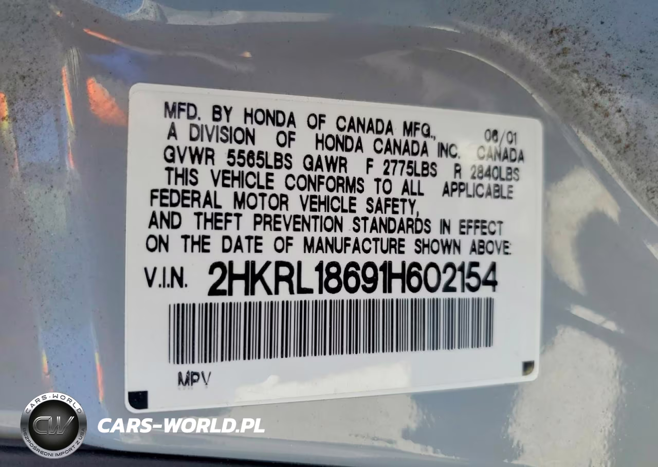 2001 Honda Odyssey Ex VIN:2HKRL18691H602154 - 13