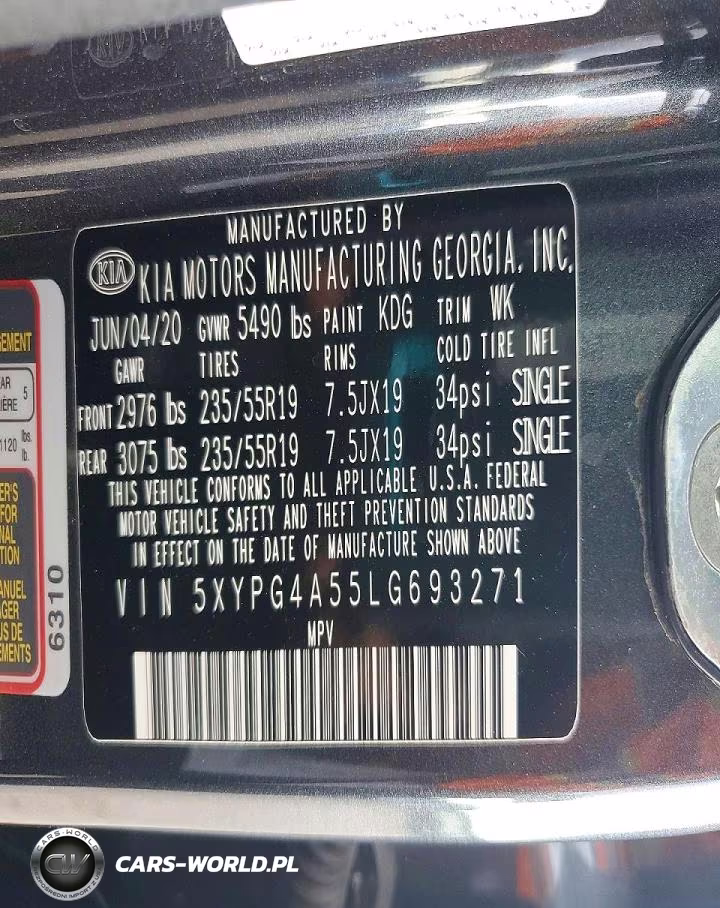 2020 Kia Sorento S VIN:5XYPG4A55LG693271 - 14