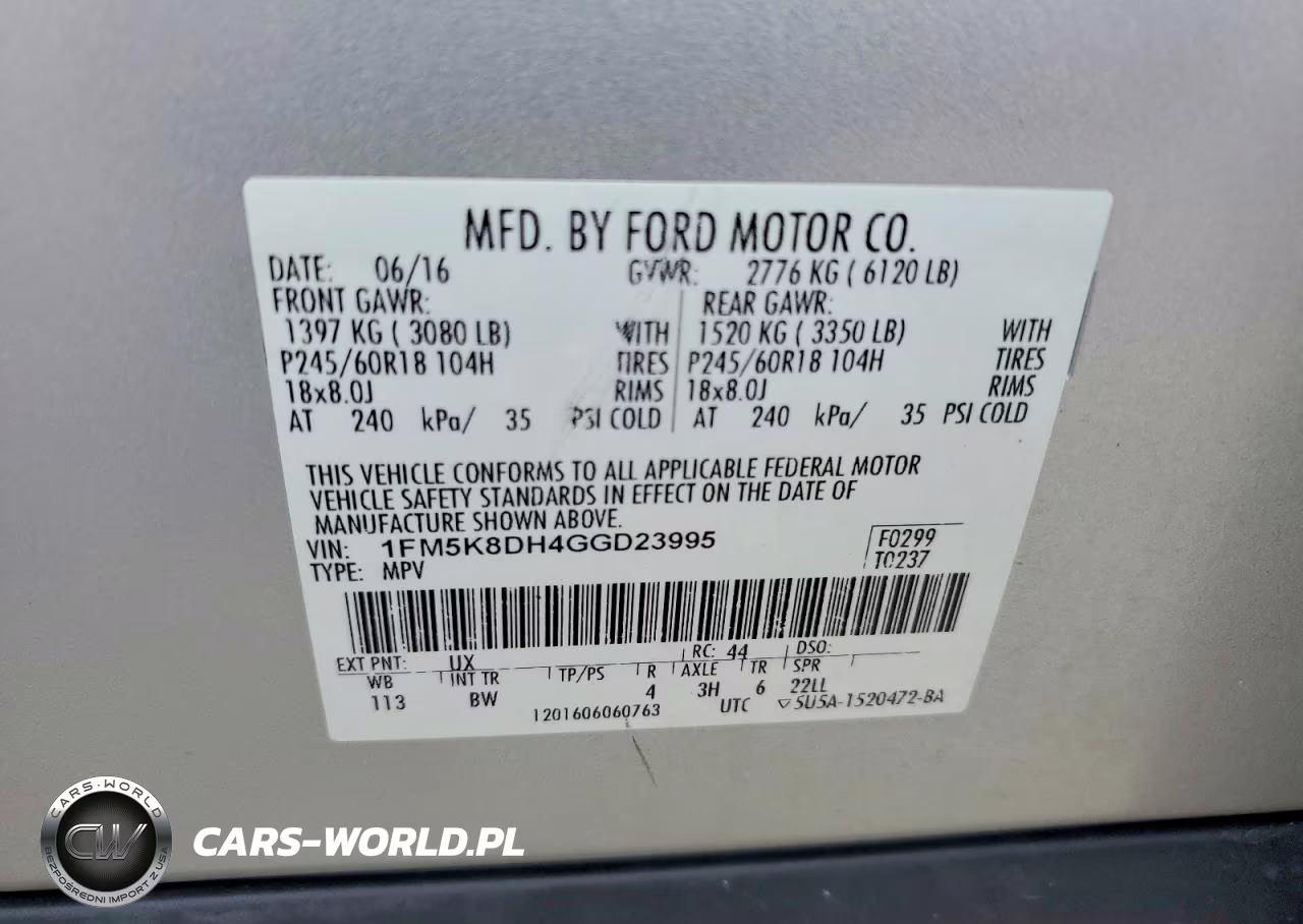 2016 Ford Explorer Xlt VIN:1FM5K8DH4GGD23995 - 14