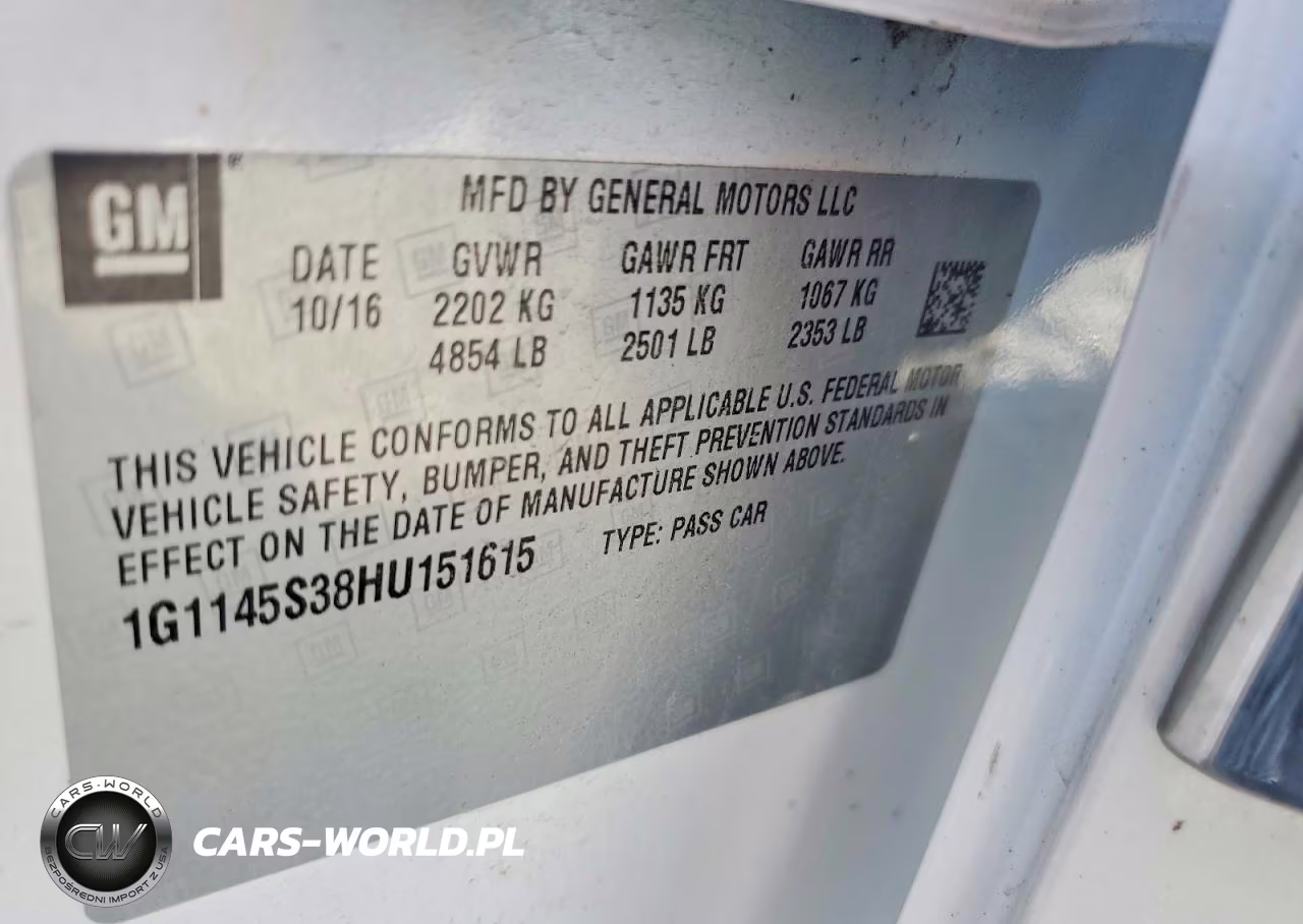 2017 Chevrolet Impala Premier VIN:1G1145S38HU151615 - 12