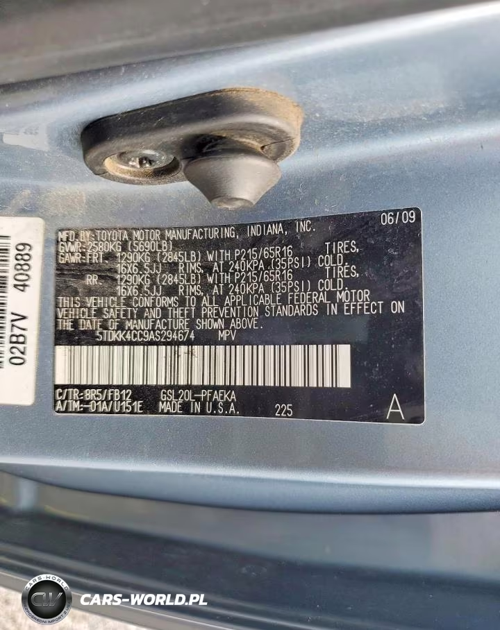 2010 Toyota Sienna Ce 7-Passenger VIN:5TDKK4CC9AS294674 - 13